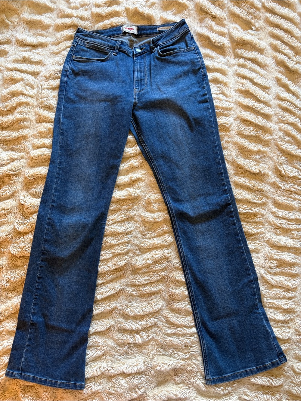 Wrangler Women's Dark Blue Wide Leg Jeans